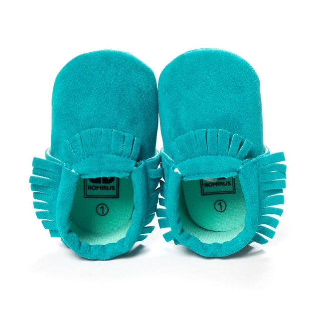 2019 PU Suede Leather Newborn Baby Moccasins Shoes Soft Soled Non-slip Crib First Walker - Baby Homez