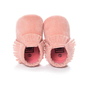 2019 PU Suede Leather Newborn Baby Moccasins Shoes Soft Soled Non-slip Crib First Walker - Baby Homez