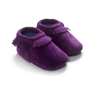 2019 PU Suede Leather Newborn Baby Moccasins Shoes Soft Soled Non-slip Crib First Walker - Baby Homez