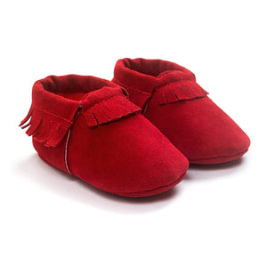 2019 PU Suede Leather Newborn Baby Moccasins Shoes Soft Soled Non-slip Crib First Walker - Baby Homez
