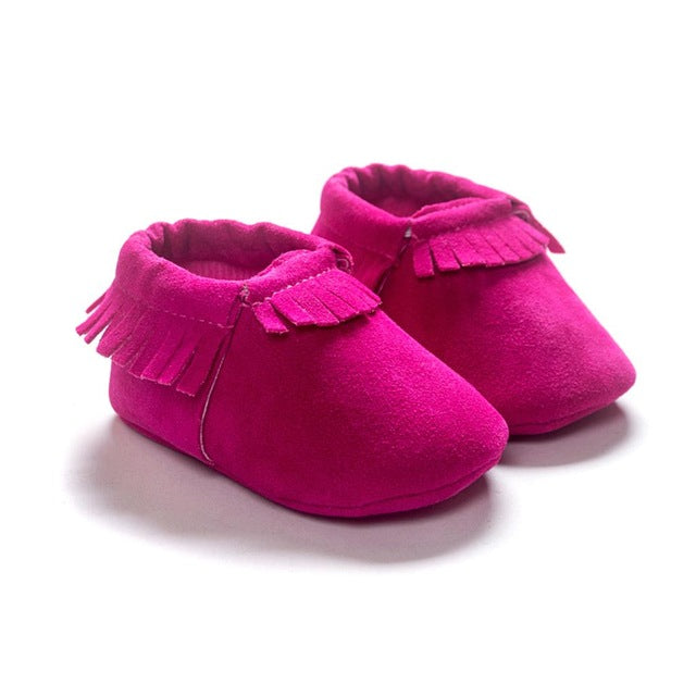 2019 PU Suede Leather Newborn Baby Moccasins Shoes Soft Soled Non-slip Crib First Walker - Baby Homez