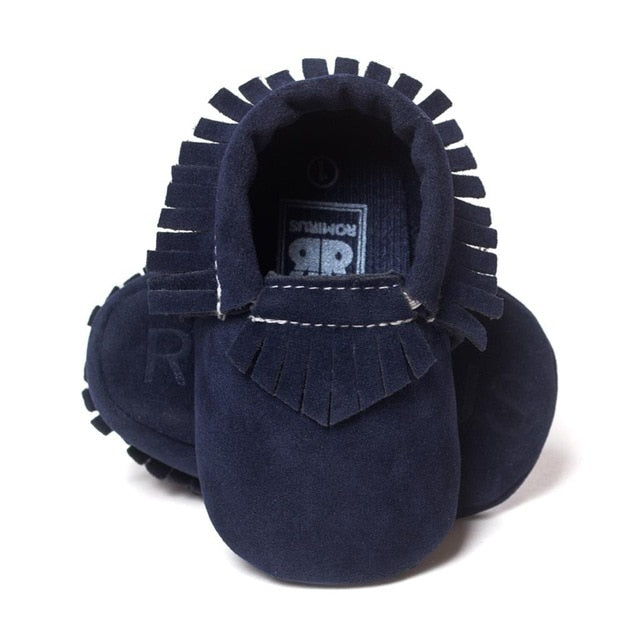 2019 PU Suede Leather Newborn Baby Moccasins Shoes Soft Soled Non-slip Crib First Walker - Baby Homez