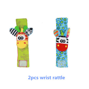 Infant Baby Kids Socks rattle toys Wrist Rattle and Foot Socks 0~24 Months 20% off - Baby Homez
