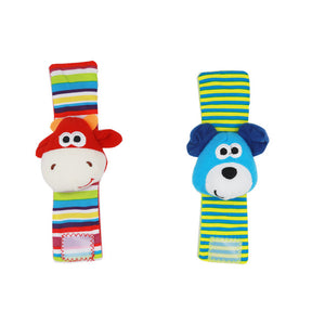 Infant Baby Kids Socks rattle toys Wrist Rattle and Foot Socks 0~24 Months 20% off - Baby Homez