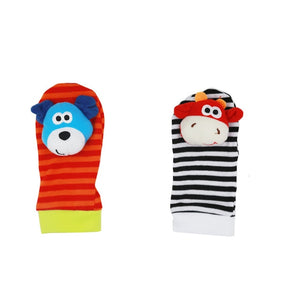 Infant Baby Kids Socks rattle toys Wrist Rattle and Foot Socks 0~24 Months 20% off - Baby Homez