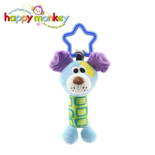 Baby Kids Rattle Toys Cartoon Animal Plush Hand Bell Baby Stroller Crib Hanging Rattles Infant Baby Toys Gifts 35% off - Baby Homez