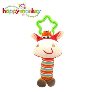Baby Kids Rattle Toys Cartoon Animal Plush Hand Bell Baby Stroller Crib Hanging Rattles Infant Baby Toys Gifts 35% off - Baby Homez