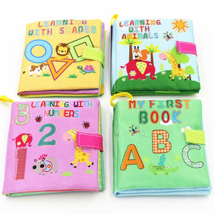 0-36 Months Baby Toys Soft Cloth Books  Infant Educational Stroller Rattle Toy Newborn Crib Bed Baby Toys - Baby Homez