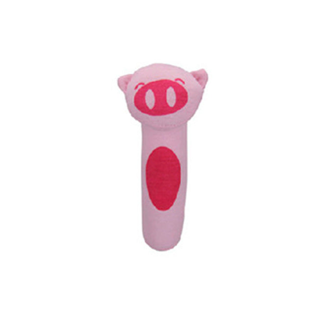 Baby Kids Rattle Toys Cartoon Animal Plush Hand Bell Baby Stroller Crib Hanging Rattles Infant Baby Toys Gifts 35% off - Baby Homez