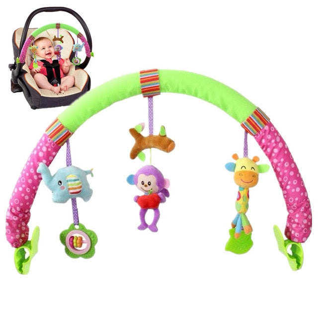 SOZZY Baby Hanging Toys Stroller Bed Crib For Tots Cots rattles seat plush Stroller Mobile Gifts animals Zebra Rattles 40% off - Baby Homez