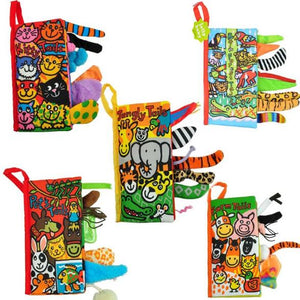 Baby Toys Infant Baby Book Early Development Cloth Books For Kids Learning Education Activity Books Animal Tails Dinosaur SZ04 - Baby Homez
