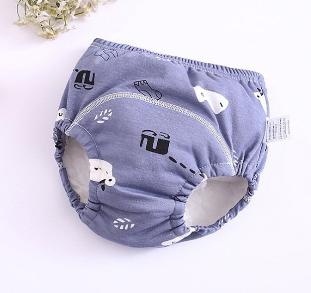 New 6Layers Crotch Baby Diapers Reusable Training Pants  Washable Cloth Nappy Diaper Waterproof Cotton Potty Panties  Underwear - Baby Homez