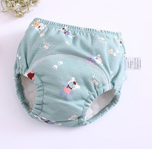 New 6Layers Crotch Baby Diapers Reusable Training Pants  Washable Cloth Nappy Diaper Waterproof Cotton Potty Panties  Underwear - Baby Homez