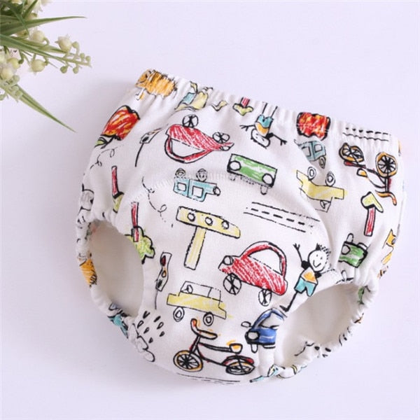 New 6Layers Crotch Baby Diapers Reusable Training Pants  Washable Cloth Nappy Diaper Waterproof Cotton Potty Panties  Underwear - Baby Homez