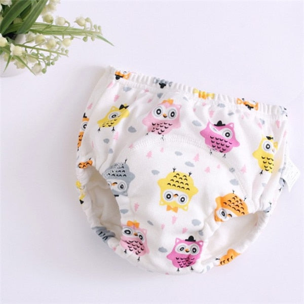 New 6Layers Crotch Baby Diapers Reusable Training Pants  Washable Cloth Nappy Diaper Waterproof Cotton Potty Panties  Underwear - Baby Homez