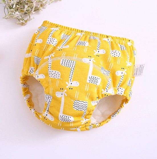 New 6Layers Crotch Baby Diapers Reusable Training Pants  Washable Cloth Nappy Diaper Waterproof Cotton Potty Panties  Underwear - Baby Homez