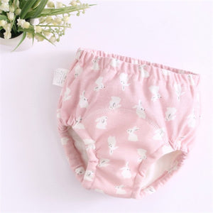 New 6Layers Crotch Baby Diapers Reusable Training Pants  Washable Cloth Nappy Diaper Waterproof Cotton Potty Panties  Underwear - Baby Homez